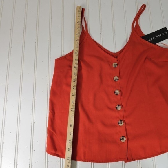 Paper Crane Tank Top‎ Women's Size Medium Red Summer Casual - Picture 10 of 12